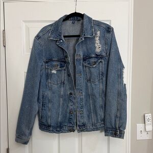 Distressed Blue Denim Jacket